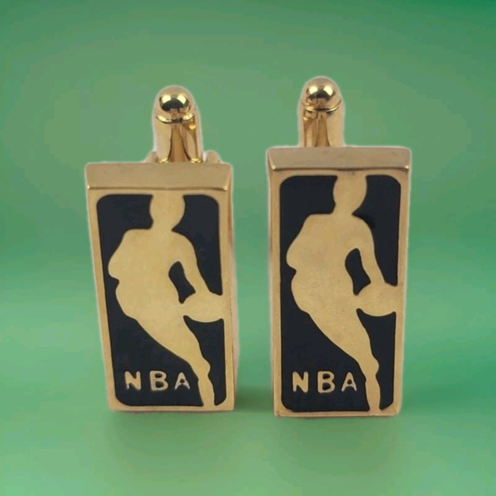 NBA Basketball Cufflinks In Gold